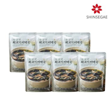 신세계 [피코크] 정갈한 소고기 미역국 500g x 6팩