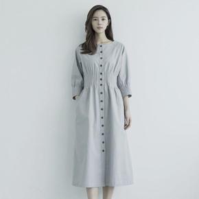 Pintuck linen dress (S2514971)