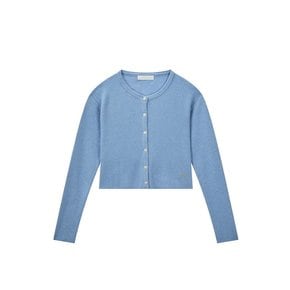 Cashmere ribbed cardigan_skyblue