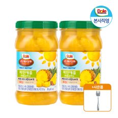 [사은품 증정] Dole 본사직영 돌 후룻바틀 파인애플 666g x 2개입 과일 통조림 디저트 + 오프너