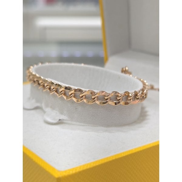 [파주점] [볼드글램P] 할로우 체인 팔찌 PG 14k 282301189