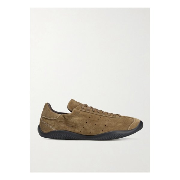 웨일스 보너 로 프로 퍼포레이티드 스웨이드 스니커즈 카멜 1647597357833045