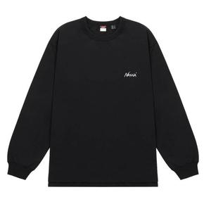 난가 긴팔 티셔츠 ECOHYBRIDLIFEISAJOURNEYLSTEE BLACK DOM