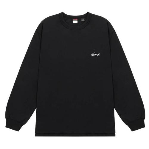 난가 긴팔 티셔츠 ECOHYBRIDLIFEISAJOURNEYLSTEE BLACK DOM