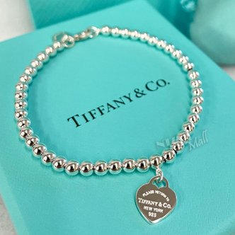 TIFFANY&CO 티파니앤코 비드 팔찌 4mm 다이아몬드 실버 & 티파니 블루 TIFFANY BEAD BRACELET IN SILVER TIF