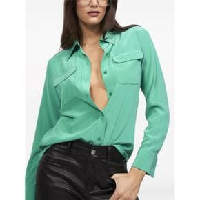 [이큅먼트] Shirt Q23E231EMERALD Green