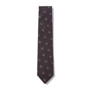 wine square pattern tie_CAAIX23727WIX