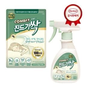 컴배트 진드기싹 스프레이형 290ml 1개 + 시트형(4입) 1개