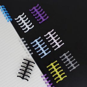 6공 셀프 제본 바인더링 루즈링 클릭링 10mm DD-11836