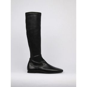 Leo Stretch Lamb Skin Boots Black