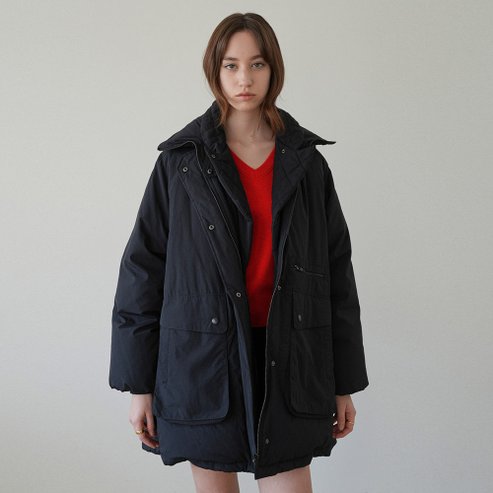 온앤온 A라인 중기장 구스 다운 NEP4XMA10