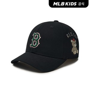 MLB키즈 (공식)24N 모노베어 사이드 포인트 볼캡 7ACPC054N-43BKS