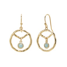 라페 듀 드롭 귀걸이-아마조나이트 / La Paix Diew Drop Earring - Amazonite