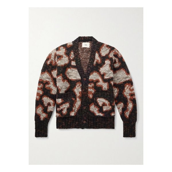에스프레소 자카드 니트 가디건 브라운 46376663162887869