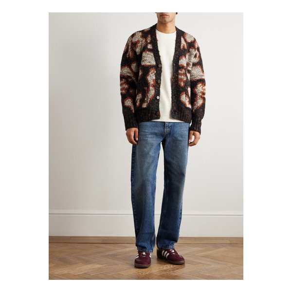 에스프레소 자카드 니트 가디건 브라운 46376663162887869