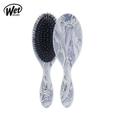 wet brush 오리지널 디탱글러 메탈릭마블 실버 헤어 드라이 브러쉬 극손상모 두피 마사지 머리빗