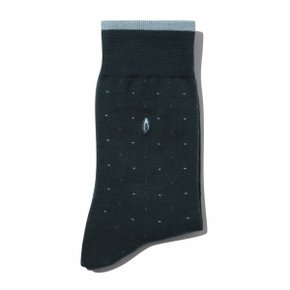 Green Dot Embroidery Socks_CALAX25106GRX