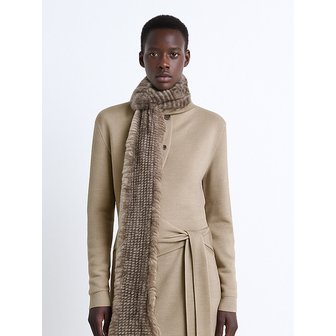 로르서울 엘레강스 니팅 밍크 머플러_MNAC251001