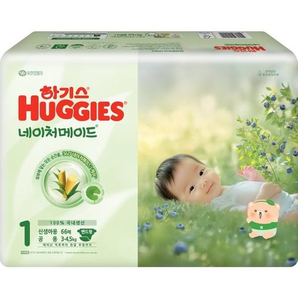 네이처메이드 1단계 공용 신생아용 66매