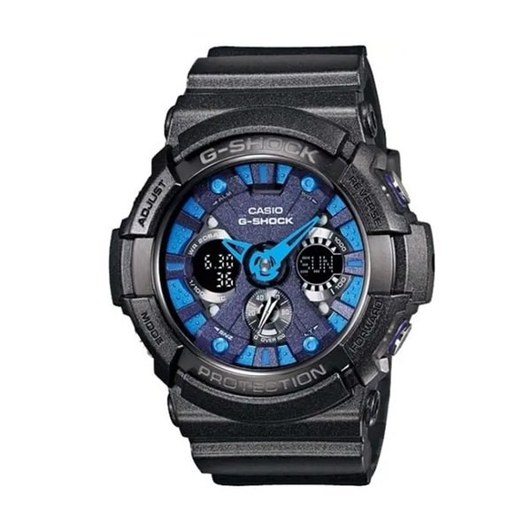 지샥 GA-200SH-2A 빅페이스 메탈릭 컬러 아나디지 남성 우레탄 시계