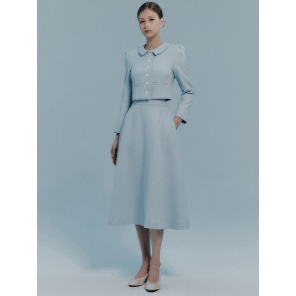Siro tweed midi skirt