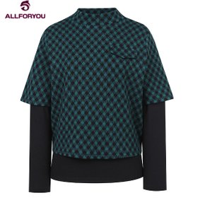 [올포유 여성] jacquard layered T-shirt ALTHM7441-804