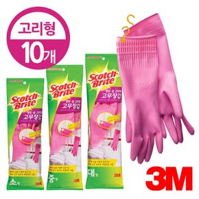 3M 스카치브라이트 고무장갑 고리형10개