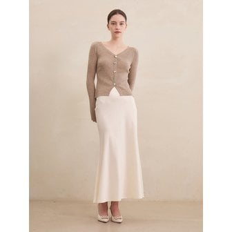 그레이스유 Bonita Satin Skirt (Cream)