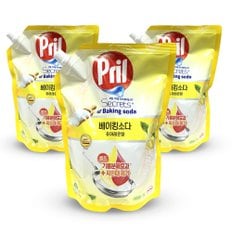  헨켈 프릴 베이킹소다 퓨어 레몬향 주방세제 리필 1L 3개
