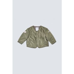 QUILTED REVERSIBLE JUMPER [OLIVE GREEN]