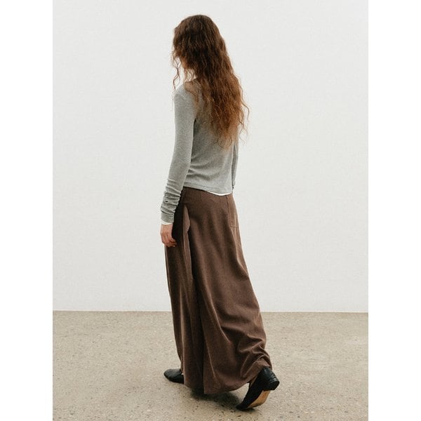 텐셀 패널 맥시 스커트_2COLORS