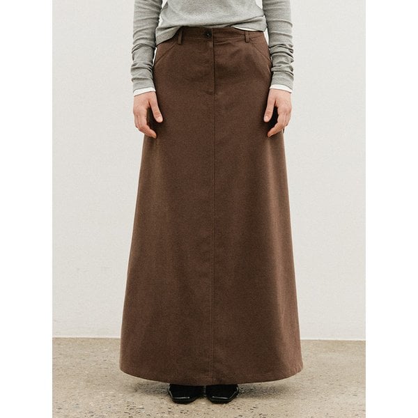 텐셀 패널 맥시 스커트_2COLORS