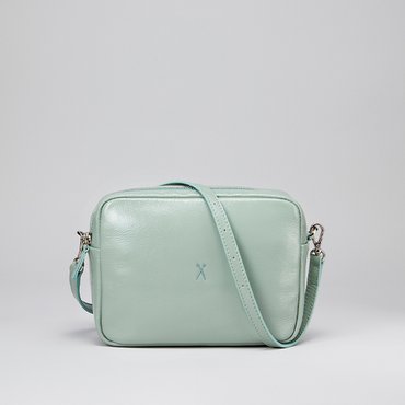 조셉앤스테이시 [조이현 착용] OZ Mini Square Bag With Chain Iceberg Green