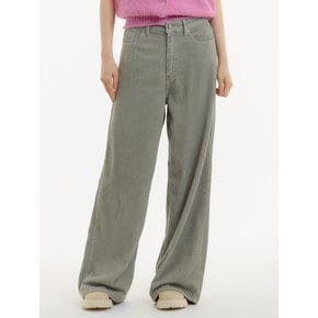 와이드 피그먼트 코듀로이팬츠 카키_WIDE PIGMENT CORDUROY PANTS KHAKI