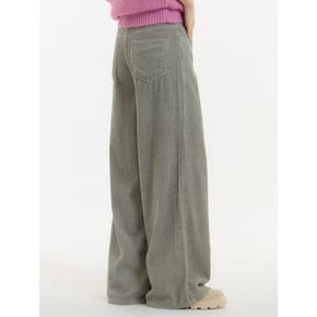 와이드 피그먼트 코듀로이팬츠 카키_WIDE PIGMENT CORDUROY PANTS KHAKI