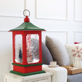 4color 크리스마스 카페인테리어 무드등 눈내리는 LED 하우스 대형 램프 오르골