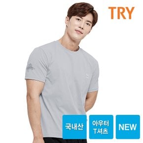 TRY 남성 쿨액티브 옥수수 폴리원사 반팔 남자티셔츠