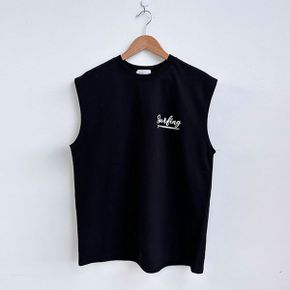 남자 서프 해변 라운드 민소매 나시 RB TS5 Q035 블랙_P422803218