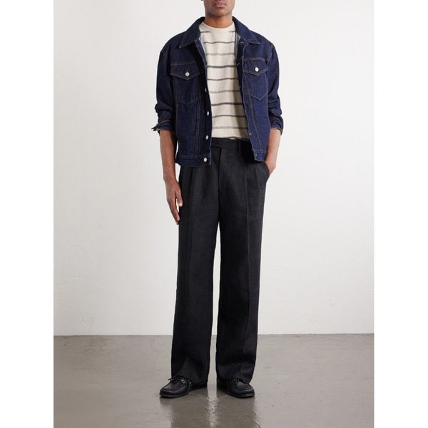 미스터 피 스트라이프 코튼 저지 티셔츠 46376663163004787