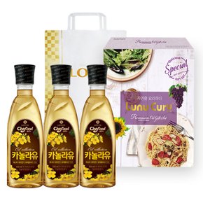 카놀라유 500ml 3개입 12세트 쇼핑백포함 명절선물세트