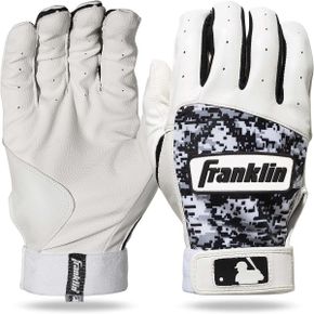 일본 프랭클린 글러브 Franklin Sports MLB Digitek Batting Gloves Adult Medium Pair Grey/Whi