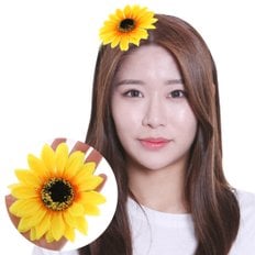 파티공구 해바라기 머리핀 응원 단체 체육대회 용품 파티 축제