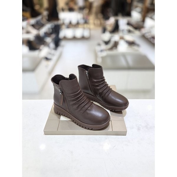 [시흥점] 여성 3센티 컴포트 발등셔링 앵클부츠 (712446026)