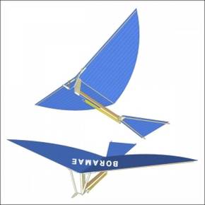 비행기오르니톱터 새 만들기-1인용 X ( 3매입 )