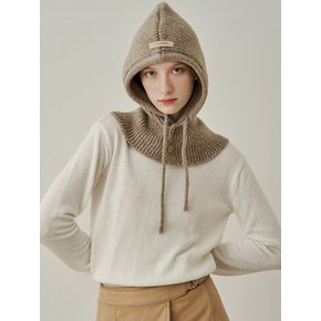 Beat two button knit balaclava - 2color