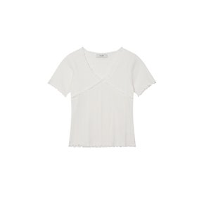 Forming Lace V-neck T-shirt