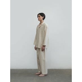 Cotton Unisex Sleepwear (Oatmeal)