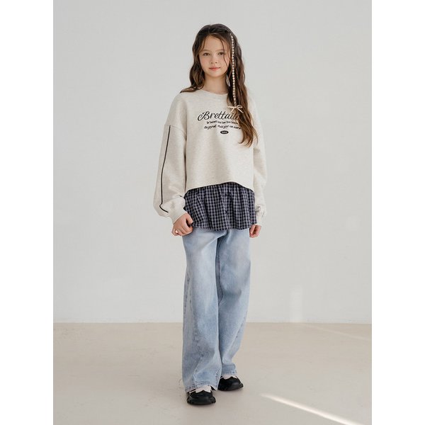 셔츠라이크 레이어드 스커트(네이비)