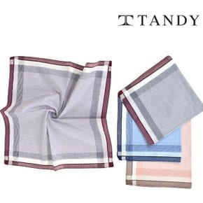 TANDY 클레식 보더체크 손수건 스카프