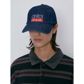 ONE’S classic ball cap (indigo denim)